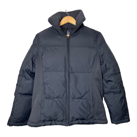 GAP Y2K Black Down Jacket Womens Large Puffer - Picture 1 of 5